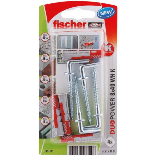Fischer DuoPower 8 x 40 WH K NV set tipli 40 mm 535001 1 Set Cijene