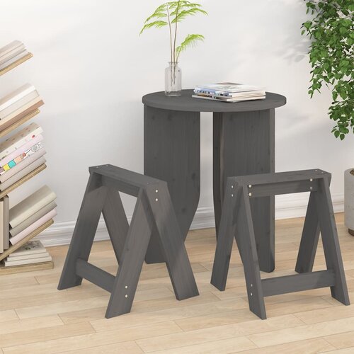  Stolci 2 kom sivi 40x40x45 cm od masivne borovine Cijene