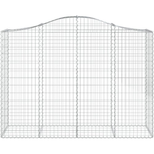  Gabionska ko&amp;scaron;ara s lukom 200x50x140/160 cm pocinčano željezo Slike