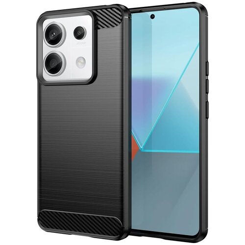  Techsuit Carbon Silicone maska za Xiaomi Redmi Note 13 Pro 5G / Poco X6  &ndash; crna Cijene