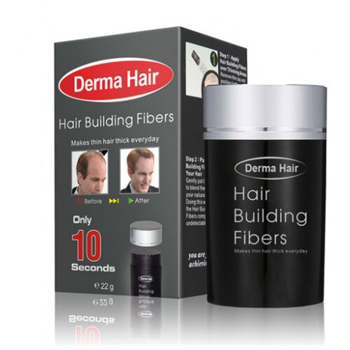 DERMA HAIR hair fiberi za kosu Medium brown Slike