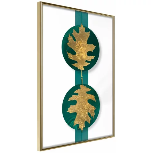  Poster - Gilded Oak Leaves 40x60