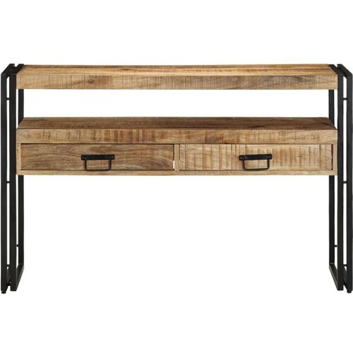 Stolići za kavu Crni 120x33x75 cm Masivno drvo manga i Metal Slike