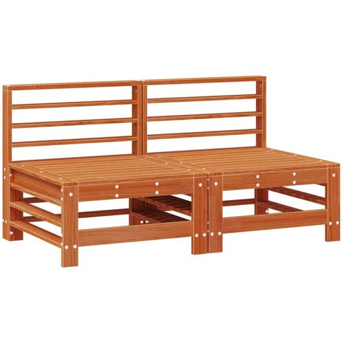  Set lounge namje&amp;scaron;taja za vrt 7 pcs Vosak Smeđa Masivna borovina - Vo&amp;scaron;tano smeđa Slike
