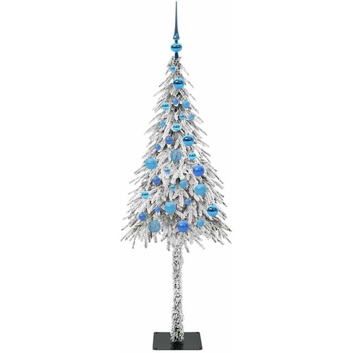  Božićno drvce s 150 LED svjetlima Bijelo 150 cm PE i čelik Slike