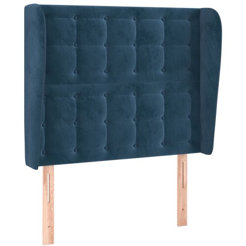 vidaXL Vzglavje z ušesi temno modra 93x23x118/128 cm žamet, (20932715) Cene