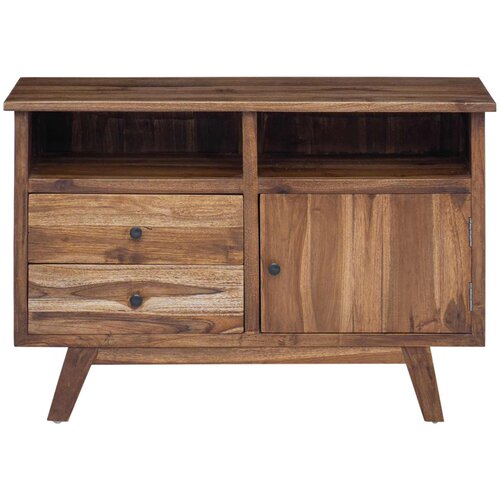  Kreveta s ladicama Prirodna 100 x 30 x 68 cm Čvrsto teak drvo Slike