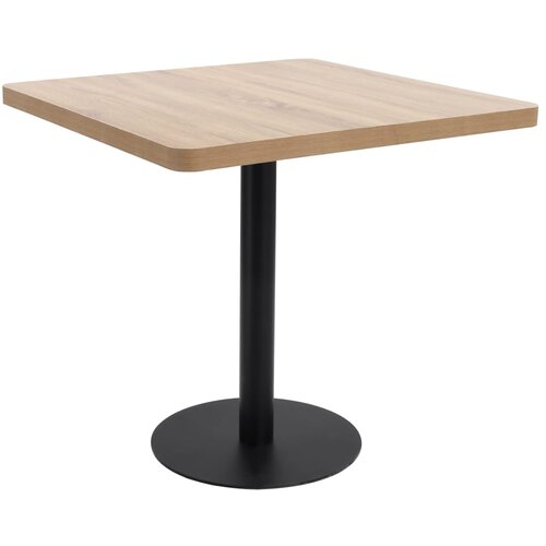 vidaXL Bistro stol svjetlosmeđi 80 x 80 cm MDF Cijene