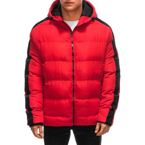 Edoti Men&amp;#039;s quilted winter jacket - red Slike