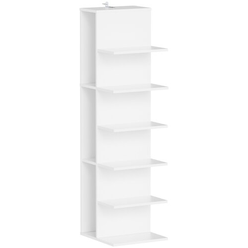 SoBuy Regal Knjige Shranjevanje Barva Bela 30x32.5x110.5cm STR14-W, (5000485463) Slike