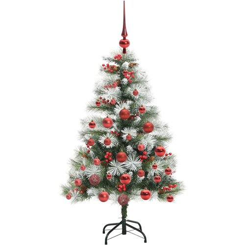  Umjetno božićno drvce S LED lampica Zelena i bijela 120 cm Slike