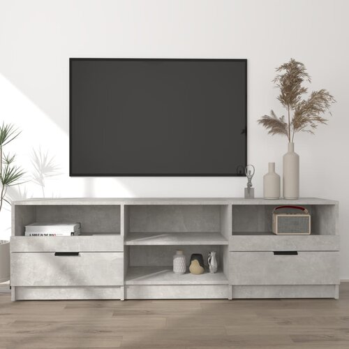 Furnova TV omarica betonsko siva 150x33,5x45 cm konstruiran les, (21923031) Cene