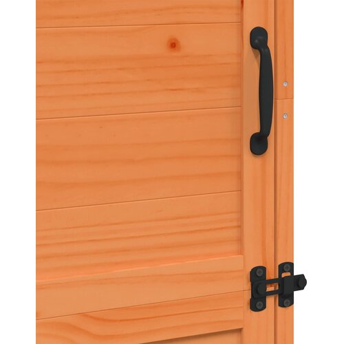  Vrtna &amp;Scaron;upa s krovom Smeđa 59,5 x 56 x 176,5 cm Čvrsto drvo jele Slike