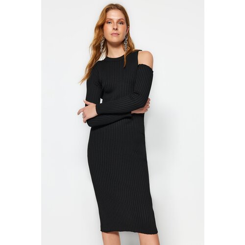 Trendyol Tile Midi Sweater Window/Cut Out Dress Slike