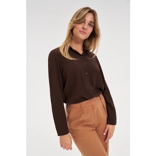 Marisse WOMEN&amp;#039;S SHIRT Z-KO-4822 BROWN Slike