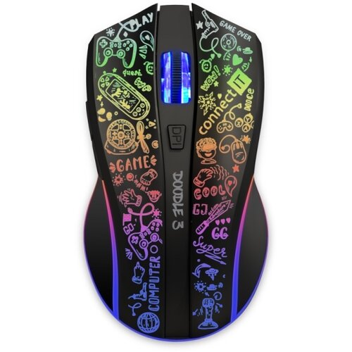 Connect IT CMO-3530-DD-LEDRGB Bežični gejmerski mi&amp;scaron; 800/1200/1600/2400/4800DPI 600mAh Slike