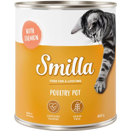 Smilla perutninski lonček 6 x 800 g - Mehka perutnina z lososom Slike
