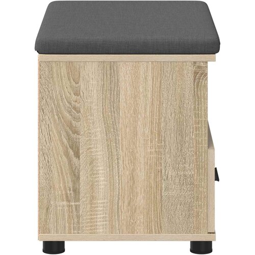  Klupa za hodnik s jastukom Sonoma hrast 60 x 38 x 46 cm Slike
