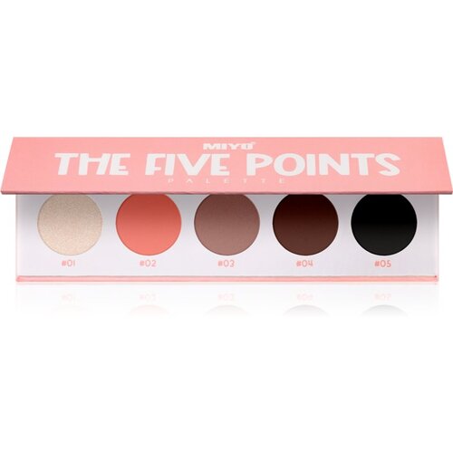 Miyo Eyeshadow The five points paleta senčil za oči odtenek 1 kos Cene