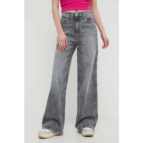 Tommy Jeans Traperice za žene, boja: siva, DW0DW17607