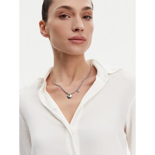 Guess Ogrlica JUBN05 216JW Srebrna Cene