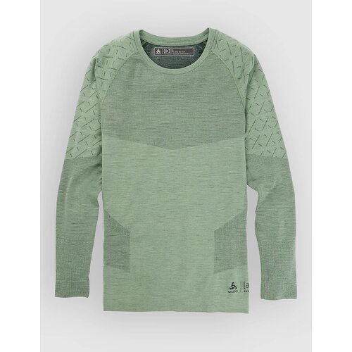 Burton Ak Slokar Crew Funkcijska srajca hedge green / true black Cene
