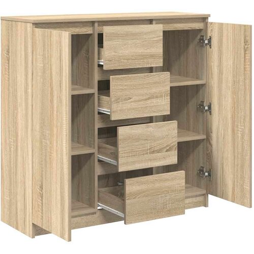 VidaXL Komoda s ladicama 100,5x35x98,5 cm konstruirano drvo Slike