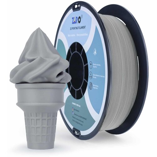 Ziro matte pla filament 1.75 mm - gray Cene