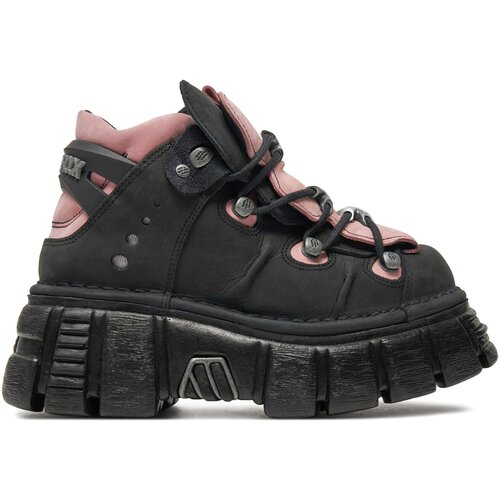 New Rock Tenisice od nubuk kože Nobuck Negro + Nobuck Rosa + Tower Negro Lateral boja: crna, M-106-C26 Cijene