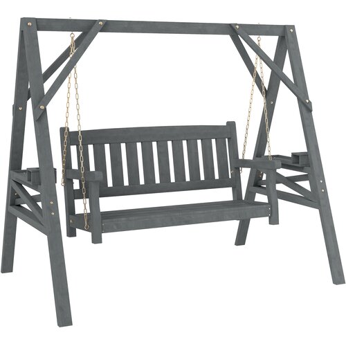 HOMESTAR Vrtna gugalnica klop za 2 osebi 183x120x160 cm siva, (5000228080) Slike