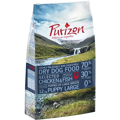 Purizon Large Puppy piletina i riba - bez žitarica - 2 x 12 kg Cijene