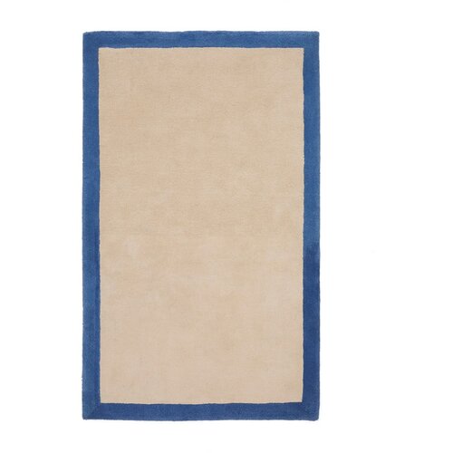 Kave Home Modra/bež bombažna preproga 90x150 cm Nalim &amp;ndash; Slike