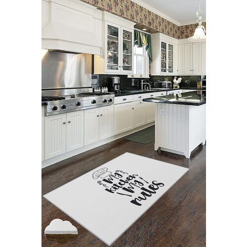 Conceptum Hypnose tepih Wookece171, 140x220 cm, belo-crni Cene