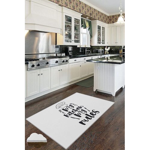 Conceptum Hypnose Tepih Wookece171, 80x200 cm, Bijelo-crni Cijene