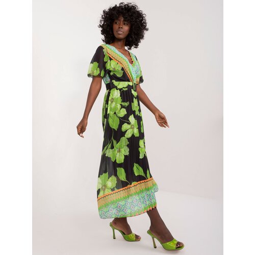 Italy Moda Dress-DHJ-SK-11331-5.19-black-green Cene