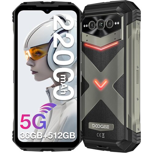 Doogee VMAX PLUS 5G 36/512GB, siva pametni robustni telefon Android 14，22000mAh 200MP+32MP+20MP nočni vid, (21591339) Slike
