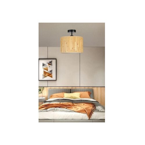 Opviq bambu 07 abajurlu plafonyer avize woodenblack chandelier Cene