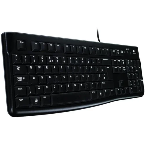 Logitech K120 Corded Keyboard - BLACK - USB -...