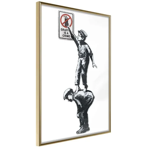  Poster - Banksy: Graffiti Is a Crime 20x30