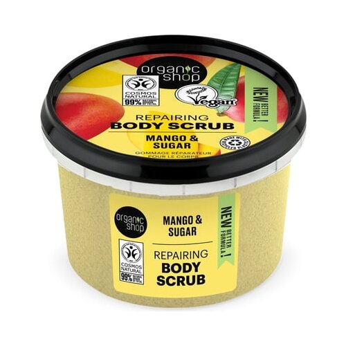 Organic Shop Repairing Body Scrub Mango &amp;amp; Sugar Slike