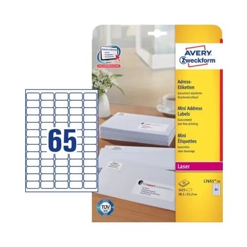 Avery Zweckform Etikete za po&scaron;iljateljev naslov 38,1 x 21,2 mm 1/25 Cene