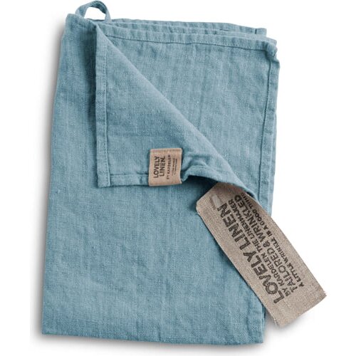 Lovely Linen Brisača za goste / Set podstavkov - Dusty Blue Cene