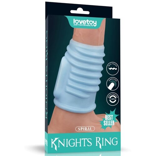 Lovetoy Vibrating Spiral Knights Ring Blue Lvtoy00657 Slike