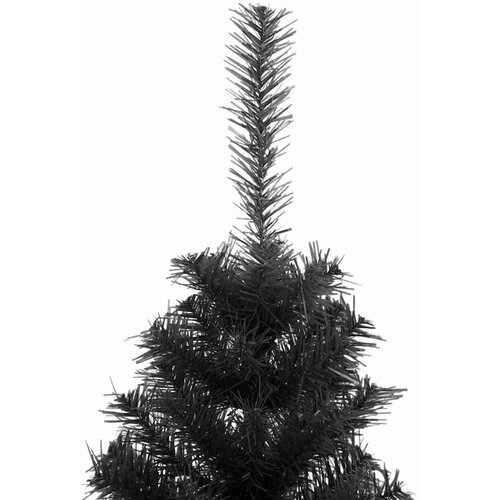 VidaXL Božićno drvce s 150 LED svjetlima s stalakom Crna 120 cm PVC Slike