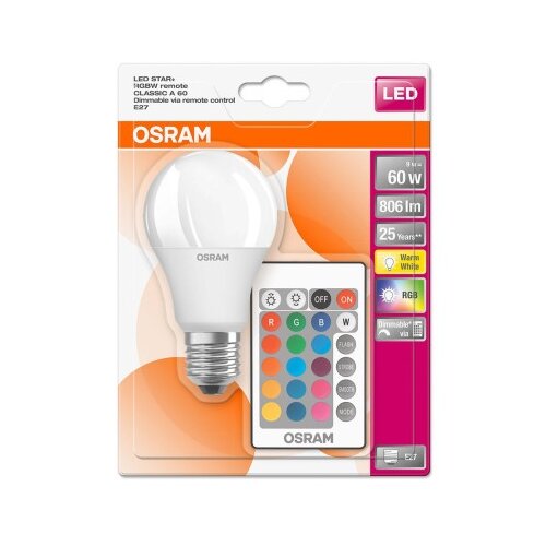 Ledvance Osram Sijalica RGB daljinski E27 9W 2700kdim Slike