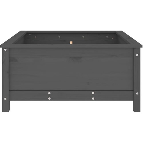  Vrtna sadilica siva 82,5 x 82,5 x 39 cm od masivne borovine Slike
