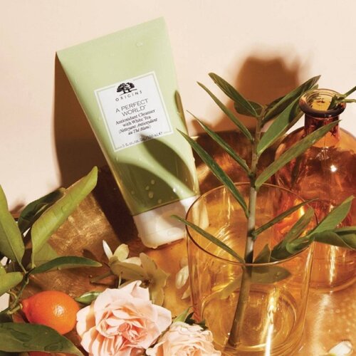 Origins A Perfect World Antioxidant Cleanser with White Tea čistilna antioksidantna krema za suho in me&amp;scaron;ano kožo 150 ml Slike