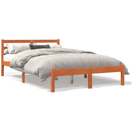 vidaXL Okvir kreveta voštano smeđi 150 x 200 cm od masivne borovine Cene