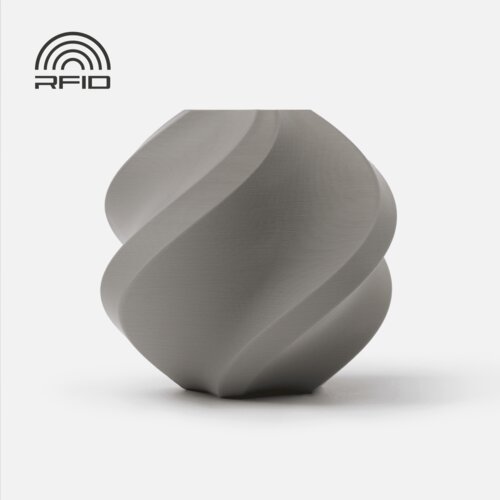 Bambu Lab pla basic filament on spool gray Cene
