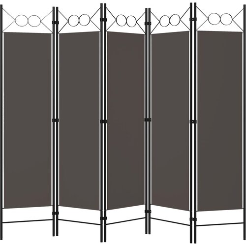 Maison Chic Paravan - Sobne pregrade 5-delni antraciten 200x180 cm, (22112060) Cene